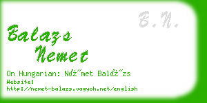 balazs nemet business card